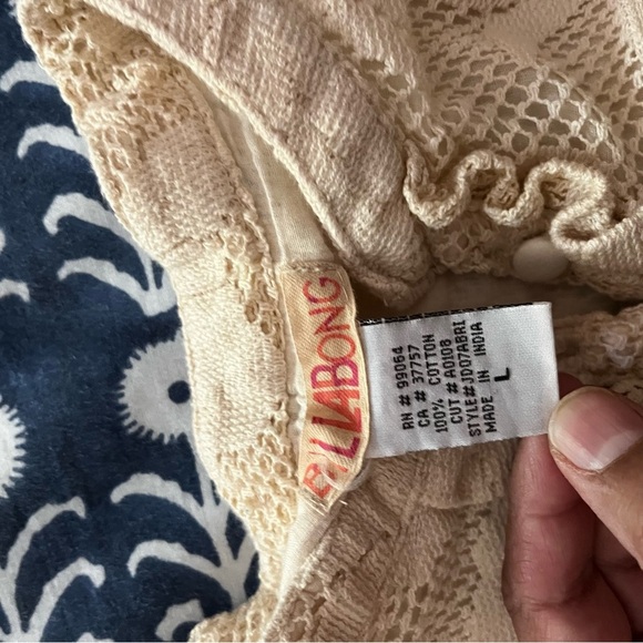 Vintage 90s Y2k Billabong Lace Floral Dress - Picture 9 of 9